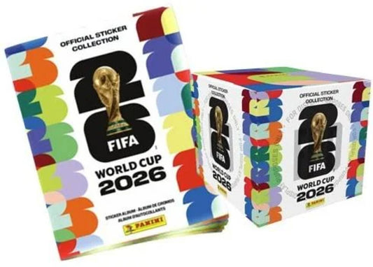 2026 Panini FIFA World Cup Soccer Sticker Box Plus Album New