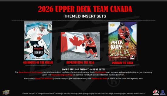2026 Upper Deck Team Canada Hockey Blaster Box Factory Sealed