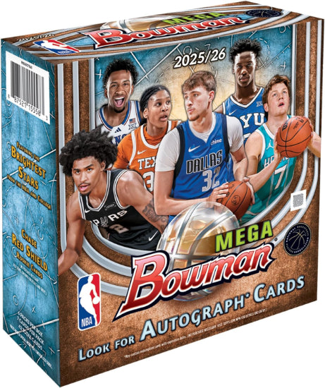 2026 Topps Bowman NBA Basketball Mega Box Factory Sealed