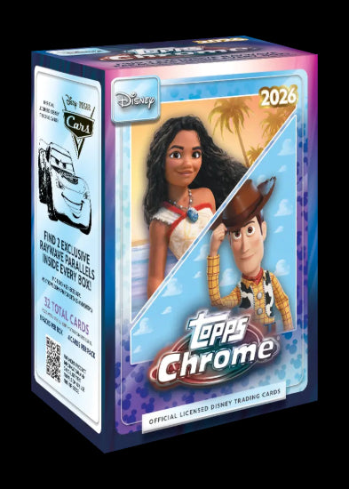 2026 Topps Disney Chrome Value Blaster Box Factory Sealed