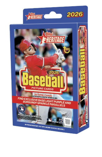 2026 Topps Heritage MLB Baseball Hanger Box Factory Sealed