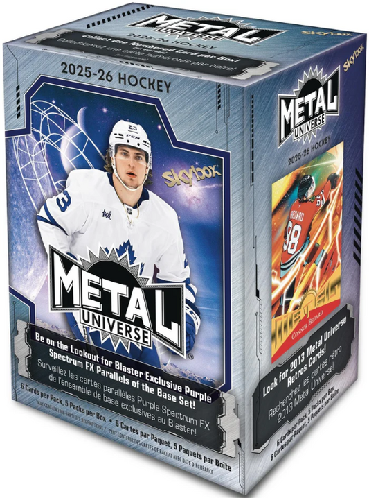 2025/26 Upper Deck NHL Metal Universe Hockey Blaster Box Factory Sealed