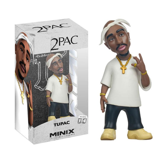MINIX – Music #114 – Tupac – Figurine 12 Cm – PVC Sous Licence Officielle – Boîte D'exposition – Collectionneur
