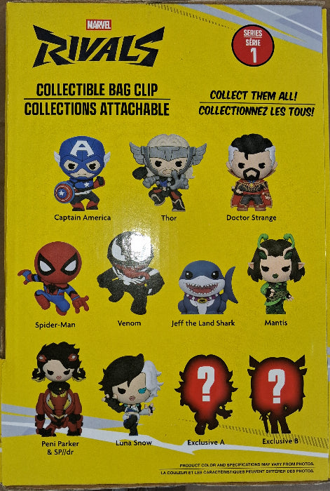 Monogram 3D Foam Bag Clips Marvel Rivals Series 1 Case Of 12 Figures New
