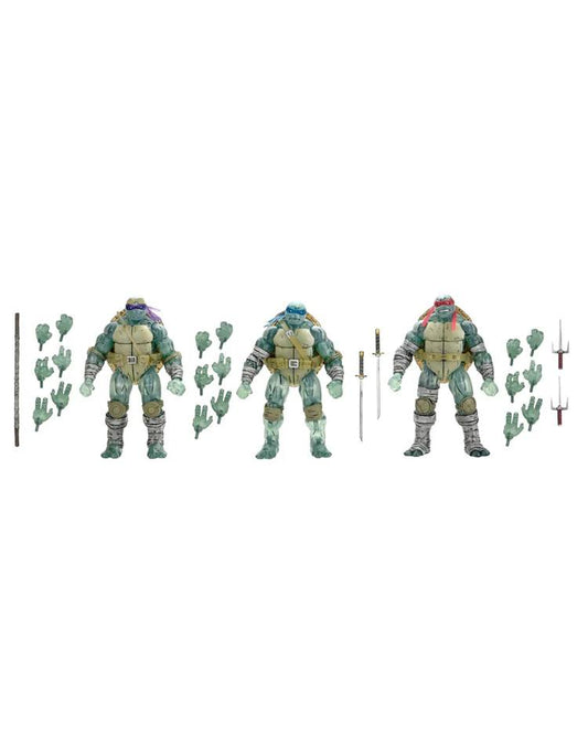 (PRE ORDER) NECA TMNT Ninja Turtles The Last Ronin Ghost Brothers 3 Pack New