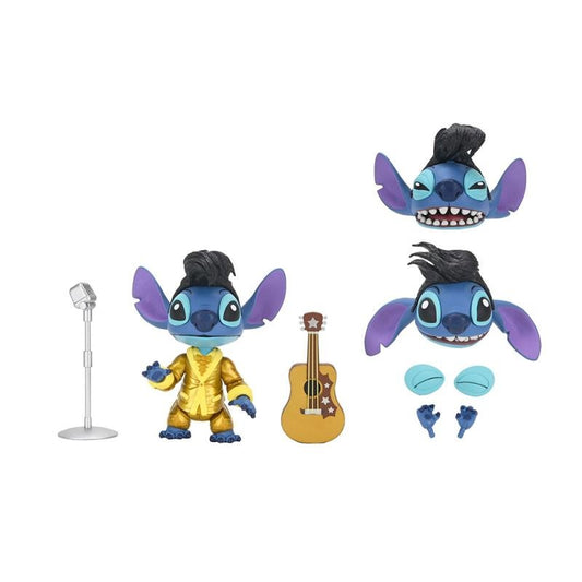 (PRE ORDER) NECA Disney Ultimate Gold Elvis Stitch Action Figure New