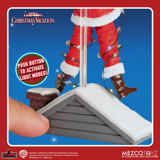 Mezco Toyz National Lampoons Clark Griswold Roof Shock Action Figure New