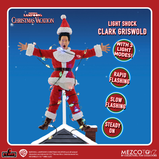 Mezco Toyz National Lampoons Clark Griswold Roof Shock Action Figure New
