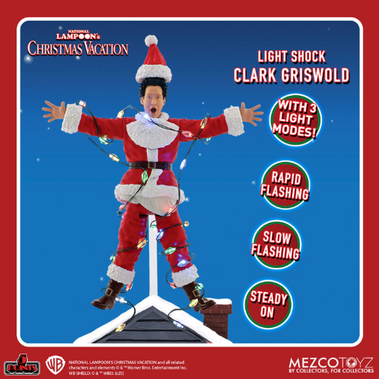 Mezco Toyz National Lampoons Clark Griswold Roof Shock Action Figure New