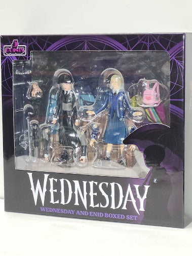 Mezco Toyz 5 Points Wednesday And Enid Box Set Figures New