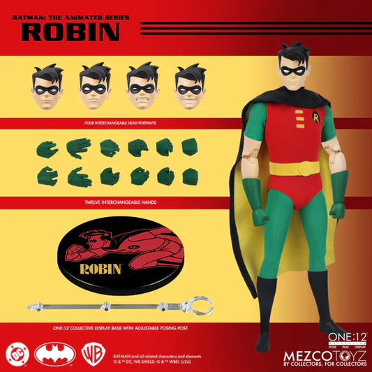 (PRE ORDER) Mezco Toyz Batman The Animated Series Robin 1:12 Collective Figure New