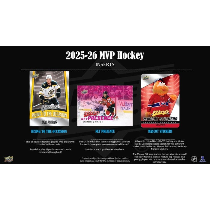 (PRE ORDER) 2025/26 NHL Hockey Upper Deck MVP Retail Box Factory Sealed