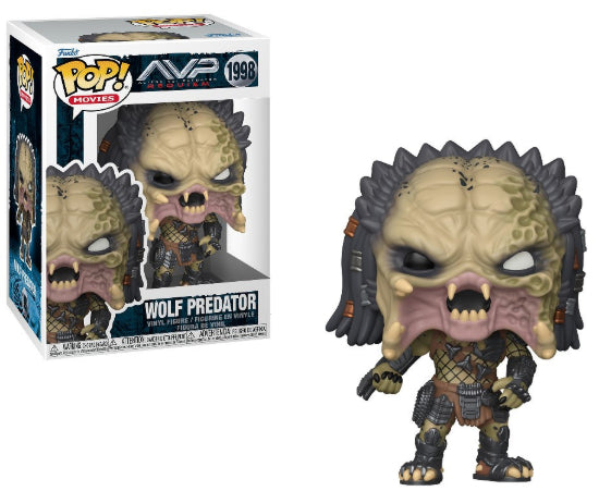 Funko POP Movies AVP Alien Vs Predator Wolf Predator Vinyl Figure New