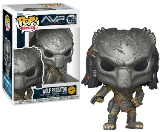 Funko POP Movies AVP Alien Vs Predator Wolf Predator CHASE Collector Figure New