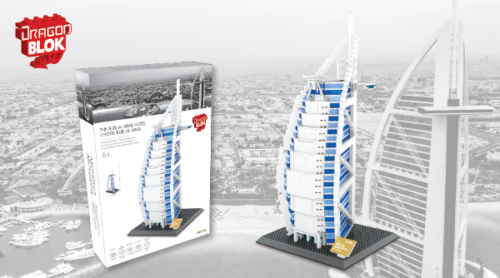 Dragon Blok Lego Architect The Burj Al Arab Hotel Of Dubai 1368 Pc Building Set