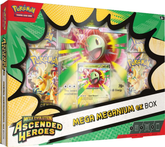 Pokemon TCG Ascended Heroes Mega Meganium EX Box Factory Sealed
