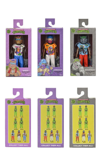 NECA Ben Cooper 1987 TMNT Ninja Turtles Clothed Action Figures Set of 7 Brand New
