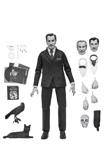 (PRE ORDER) NECA Vincent Price Black & White 7 Inch Ultimate Action Figure New