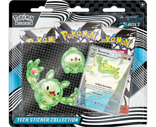 Pokemon TCG Black Bolt Tech Sticker Collection Factory Sealed