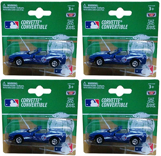 MLB Baseball Toronto Blue Jays 1:64 Diecast Convertible Corvette Cars LOT OF 4 New