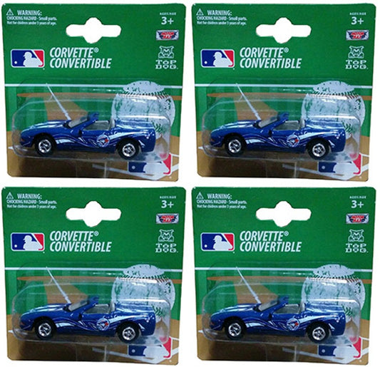 MLB Baseball Toronto Blue Jays 1:64 Diecast Convertible Corvette Cars LOT OF 4 New
