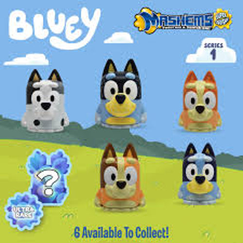 Mashems Bluey Series 2 Display Box/Case Of 20 Spheres Toys New