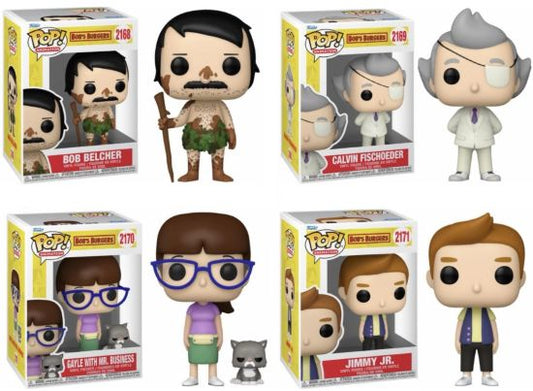 Funko POP TV Bobs Burgers Series 3 Set Of 4 Vinyl Figures New
