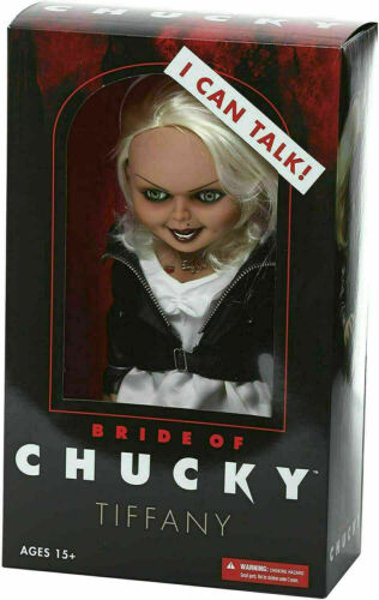 (PRE ORDER) Mezco Childs Play Bride Of Chucky 15" Talking Tiffany Doll Figure New