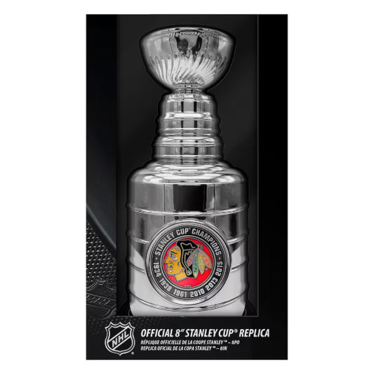 NHL Hockey Chicago Blackhawks HAWKS Champions 8" Replica Stanley Cup New