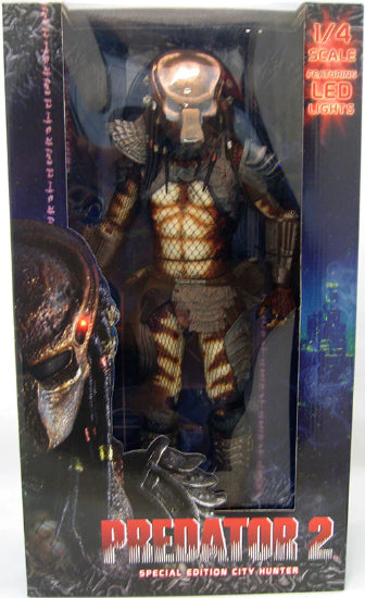 NECA 18" City Hunter Predator 1/4 Scale With LED Lights Action Figure New