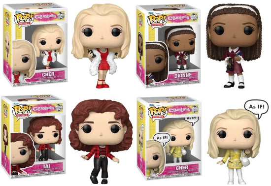 Funko POP Movie Clueless 30th Anniversary Set Of 4 Vinyl Figures New