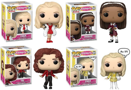 Funko POP Movie Clueless 30th Anniversary Set Of 4 Vinyl Figures New