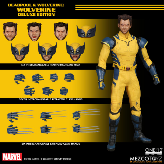 Mezco Toyz Deadpool & Wolverine Wolverine Deluxe Edition 1:12 Collective Figure New