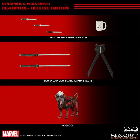 Mezco Toys Deadpool Wolverine Deluxe 1:12 Collective Action Figure Brand New
