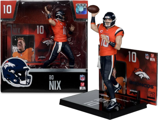 NFL Football McFarlane Toys Denver Broncos Bo Nix Figure New