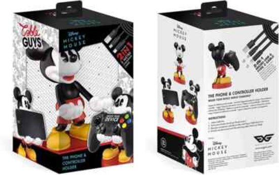 Cable Guy Disney Mickey Mouse Phone Controller Holder Figure New