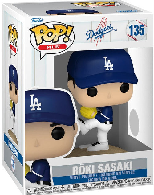Funko POP Sports MLB Baseball Los Angeles Dodgers Roki Sasaki Vinyl Figure New