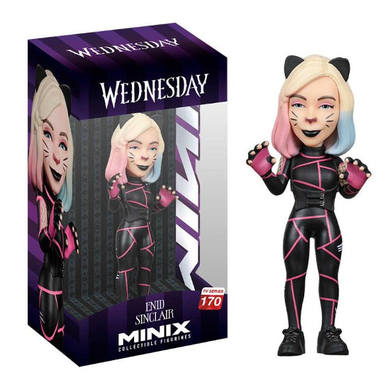 MINIX TV Netflix Wednesday Enid Sinclair Cat Suit Vinyl Figure New