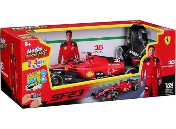 Maisto Tech RC 1:24 Formula 1 F1 Ferrari Charles LeClerc Racing Car New
