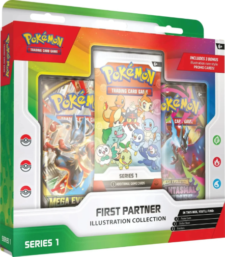 Pokemon TCG First Partner Illustration Collection Box Factory Sealed