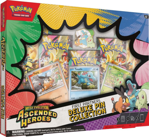Pokemon TCG Ascended Heroes Deluxe Pin Collection Box Factory Sealed