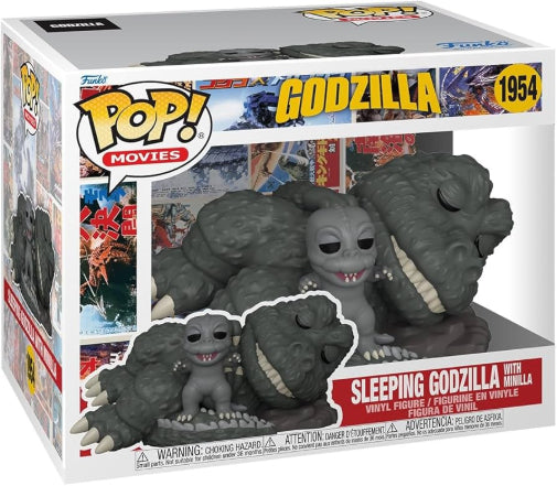 Funko POP Movies Godzilla Sleeping Godzilla With Minilla Vinyl Figure New