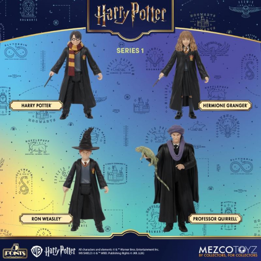 (PRE ORDER) Mezco Toyz 5 Points Harry Potter Series 1 Set Of 4 Action Figure New