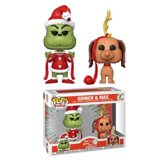 Funko POP Holiday Movies The Grinch With Max 2 Pack Vinyl Figures New