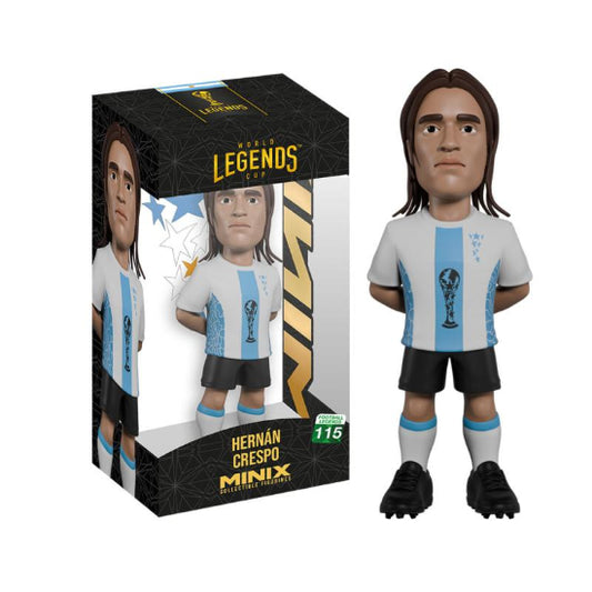 Minix Sports Soccer Legends Team Argentina Hernan Crespo Vinyl Figure New