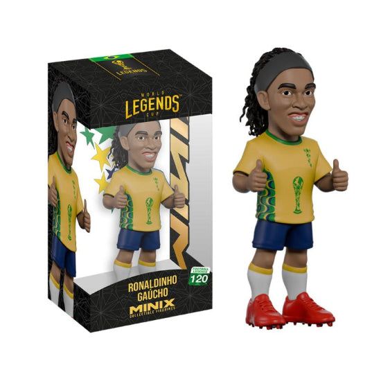 Minix Sports Soccer Legends Brazil Ronaldinho Gaucho Vinyl Figure New