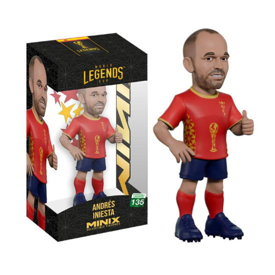 Minix Sports Soccer Legends Andres Iniesta Vinyl Figure New