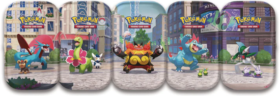 Pokemon TCG Lumiose City Mini Tin Display Case Of 10 Factory Sealed