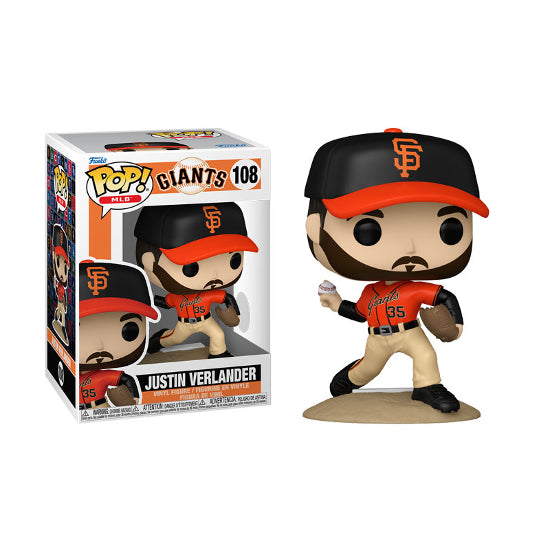 Funko POP Sports MLB Baseball San Francisco Giants Justin Verlander Vinyl Figure New