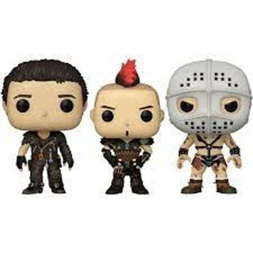 Funko POP Movies Mad Max Warrior Set Of 3 Vinyl Action Figures Brand New